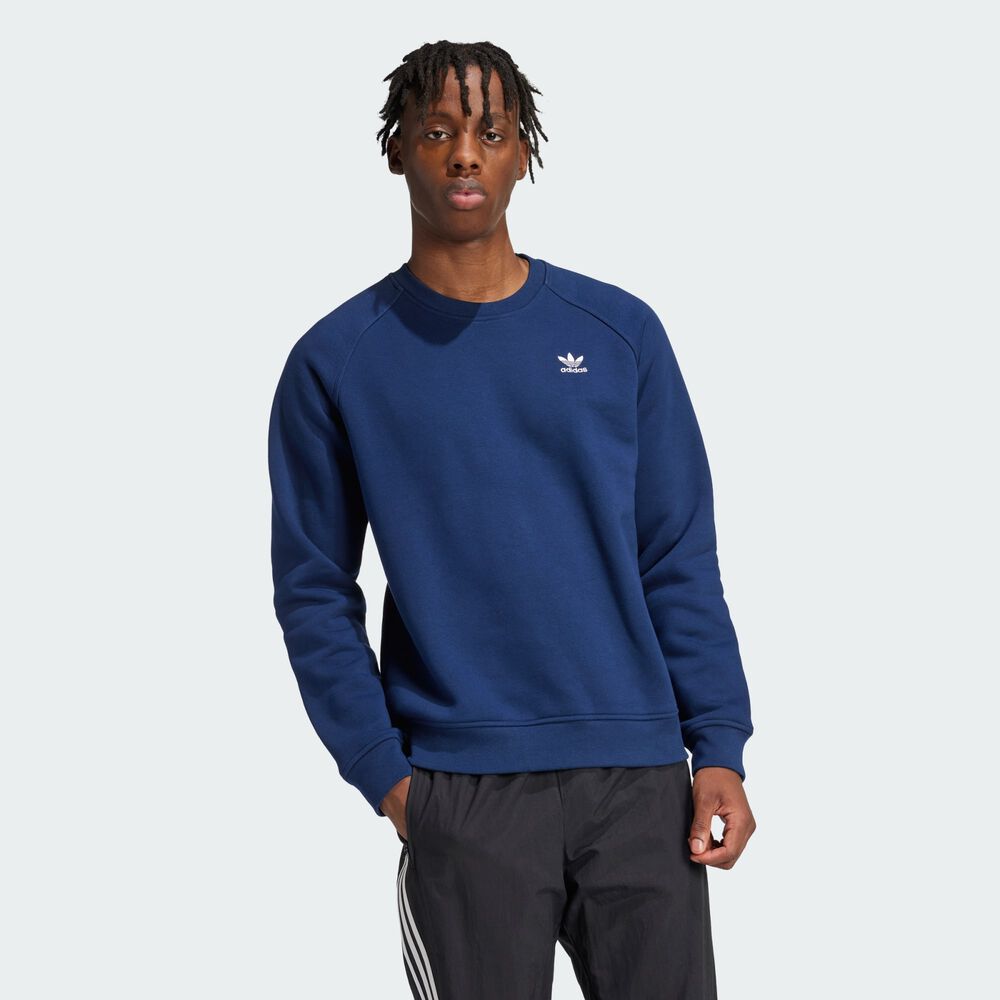 ADIDAS ORIGINALS SWEAT CREW ESSENTIAL TREFOIL NAVY BLUE
