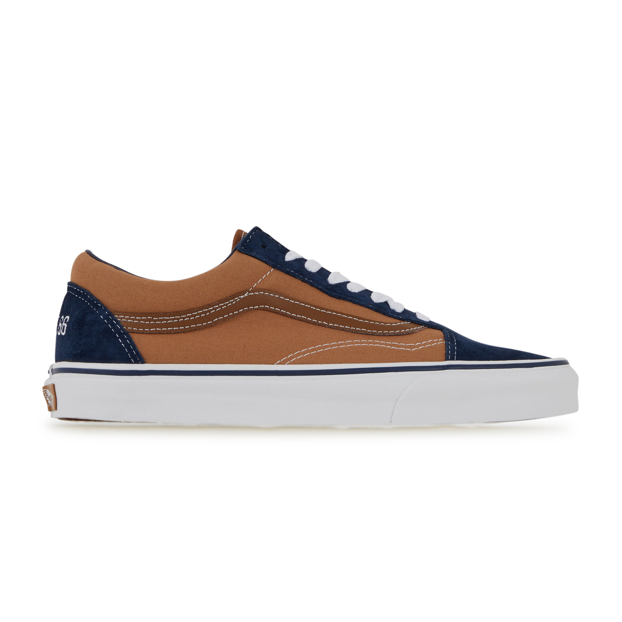 vans bleu marron