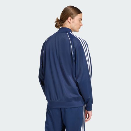ADIDAS ORIGINALS VESTE DE SURV&Ecirc;TEMENT AMPLE SST ADICOLOR CLASSICS Night Indigo / White HOMME