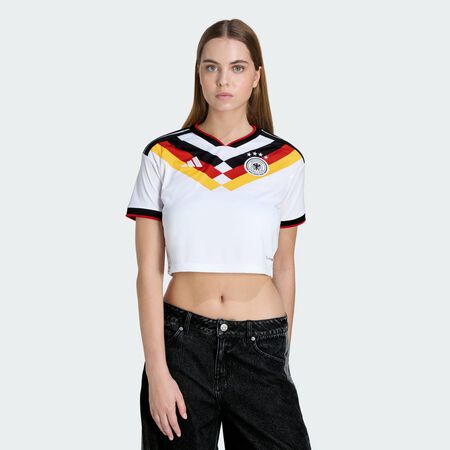 ADIDAS PERFORMANCE Germany 26 Home Cropped Jersey White WOMEN