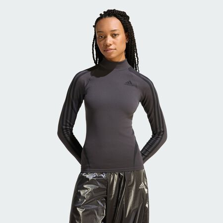 ADIDAS ORIGINALS T-shirt &agrave; manches longues Utility Black / Black / Grey Two FEMME