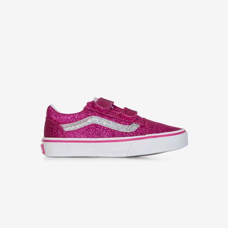 VANS old skool OLD SKOOL V GLITTER PINK/WHITE TODDLERS