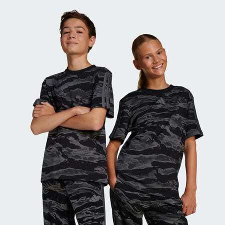 ADIDAS SPORTSWEAR Seasonal Essentials Camo Tee Kids Black / Grey Five JUNIOR
