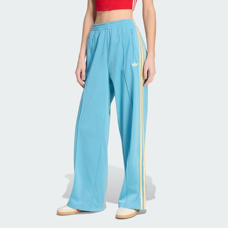 ADIDAS ORIGINALS FIREBIRD LOOSE TRACK PANTS Preloved Blue / Ice Tangerine WOMEN