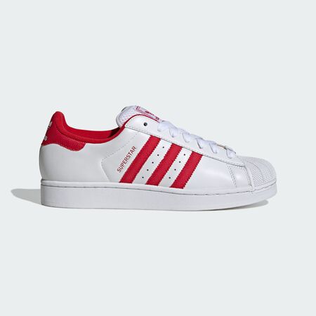 ADIDAS ORIGINALS Chaussure SUPERSTAR II Cloud White / Better Scarlet / Gold Metallic MIXTE