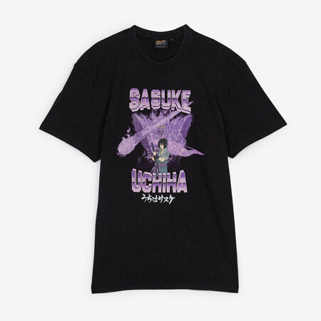 NARUTO TEE SHIRT SASUKE SUSANOO BLACK/PURPLE MEN