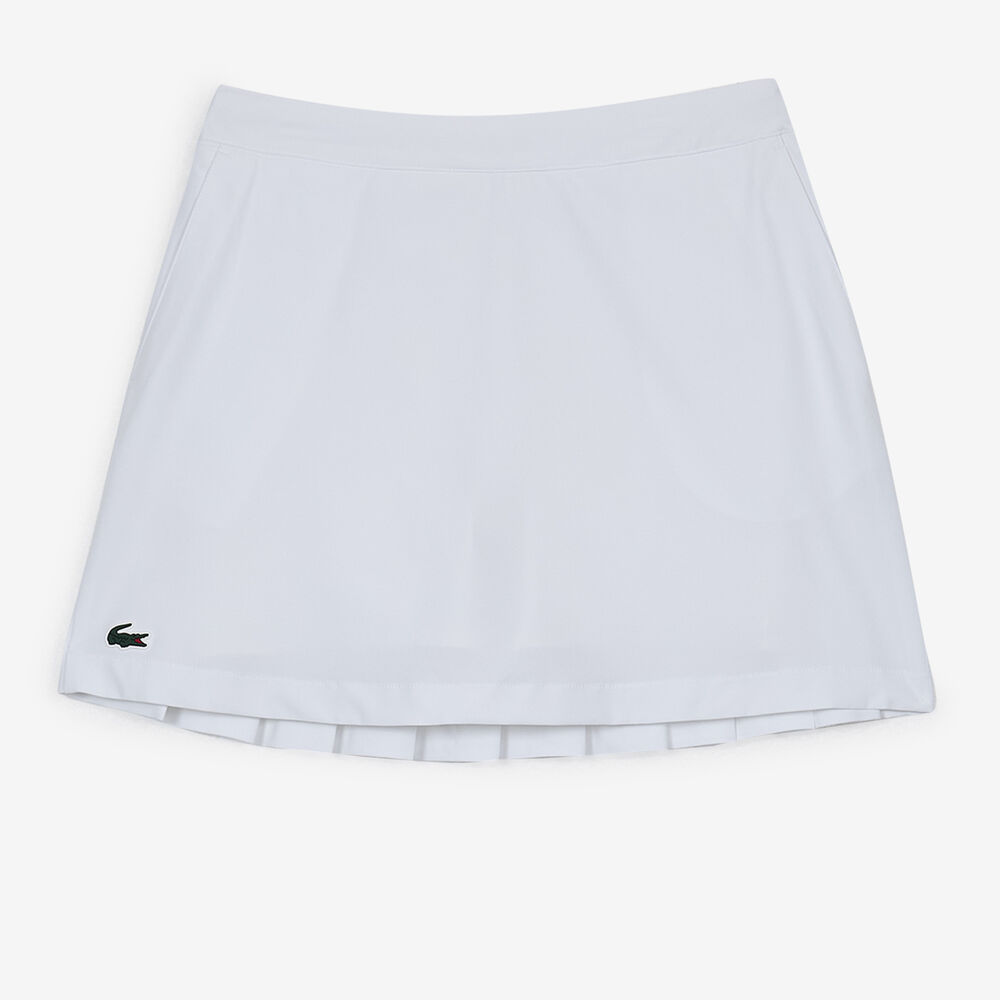LACOSTE SKIRT GOLF ESSENTIALS WHITE/GREEN SHORTS WOMEN