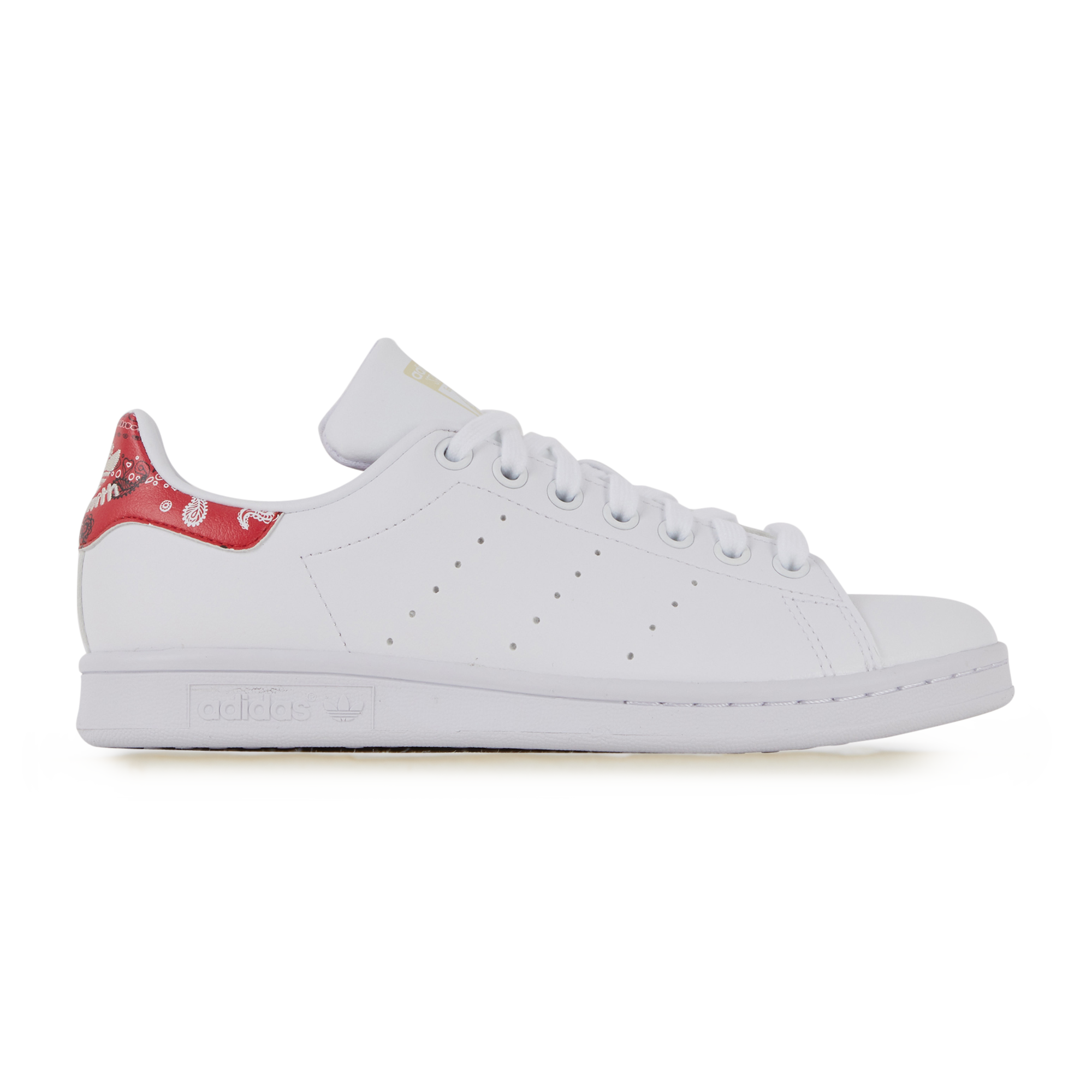 ADIDAS ORIGINALS STAN SMITH PRIMEGREEN PAISLEY WHITE/RED | Courir.com