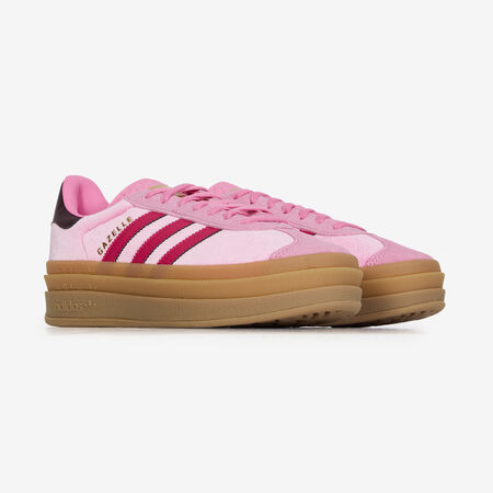 ADIDAS ORIGINALS gazelle GAZELLE BOLD VELVET PINK/RED JUNIOR