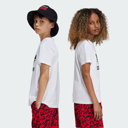 ADIDAS ORIGINALS T-shirt Trèfle Adicolor Enfants White CADET