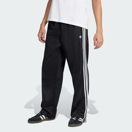 BAGGY TRACK PANTS : Black / White
