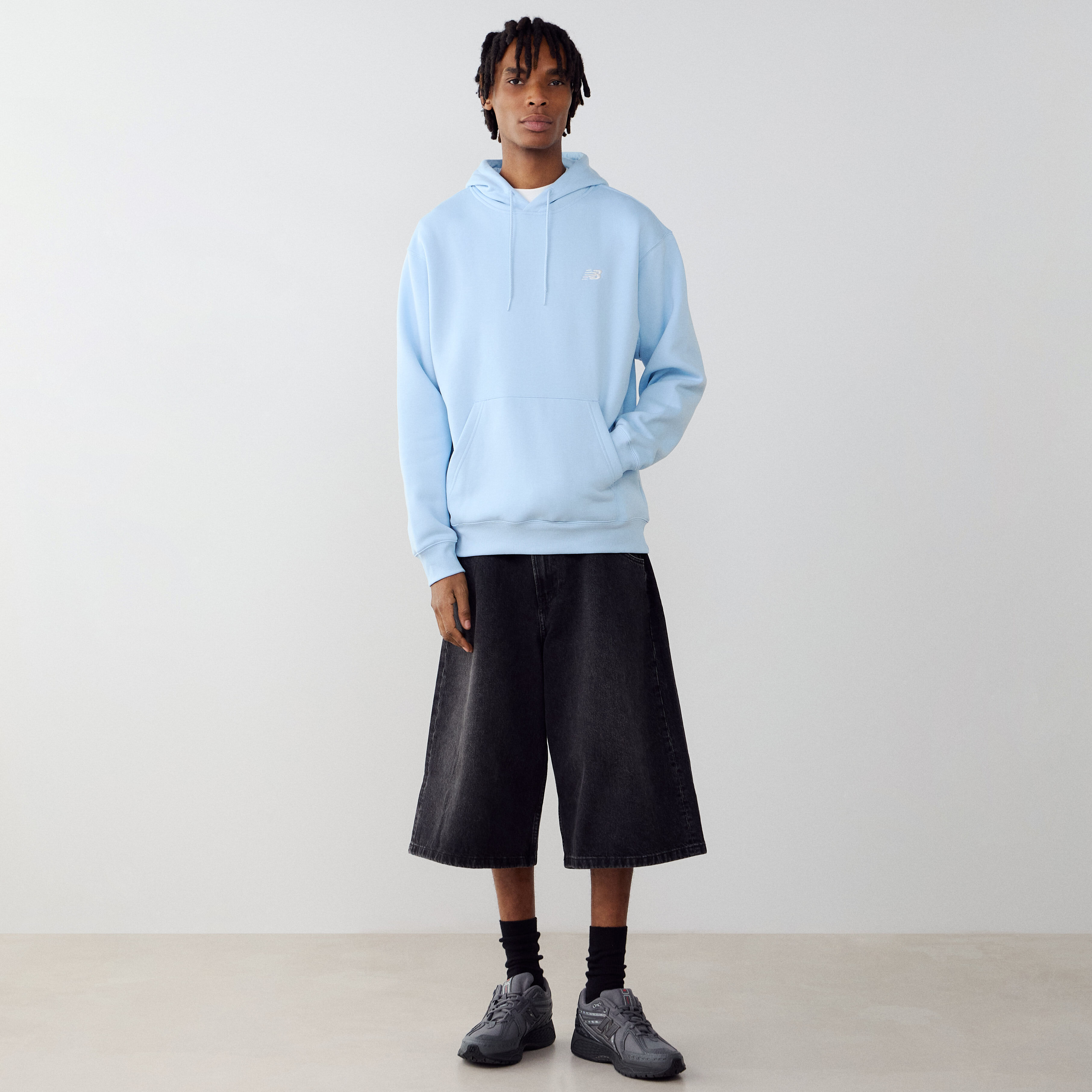 Hoodie Small Logo Ciel - vue 3