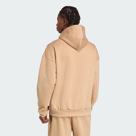 ADIDAS ORIGINALS Nouvelle veste de survêtement à capuche entièrement zippée Z.N.E. Warm Sandstone / Clay Brown HOMME