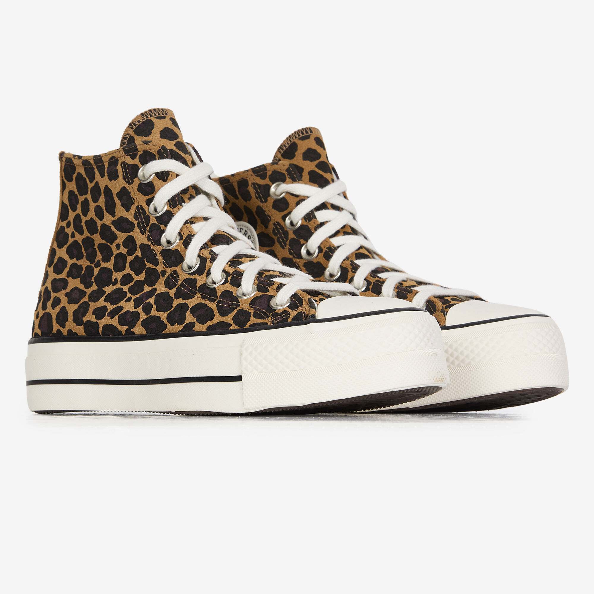 Chuck Taylor All Star Lift Platform Leopard Suede - vue 2