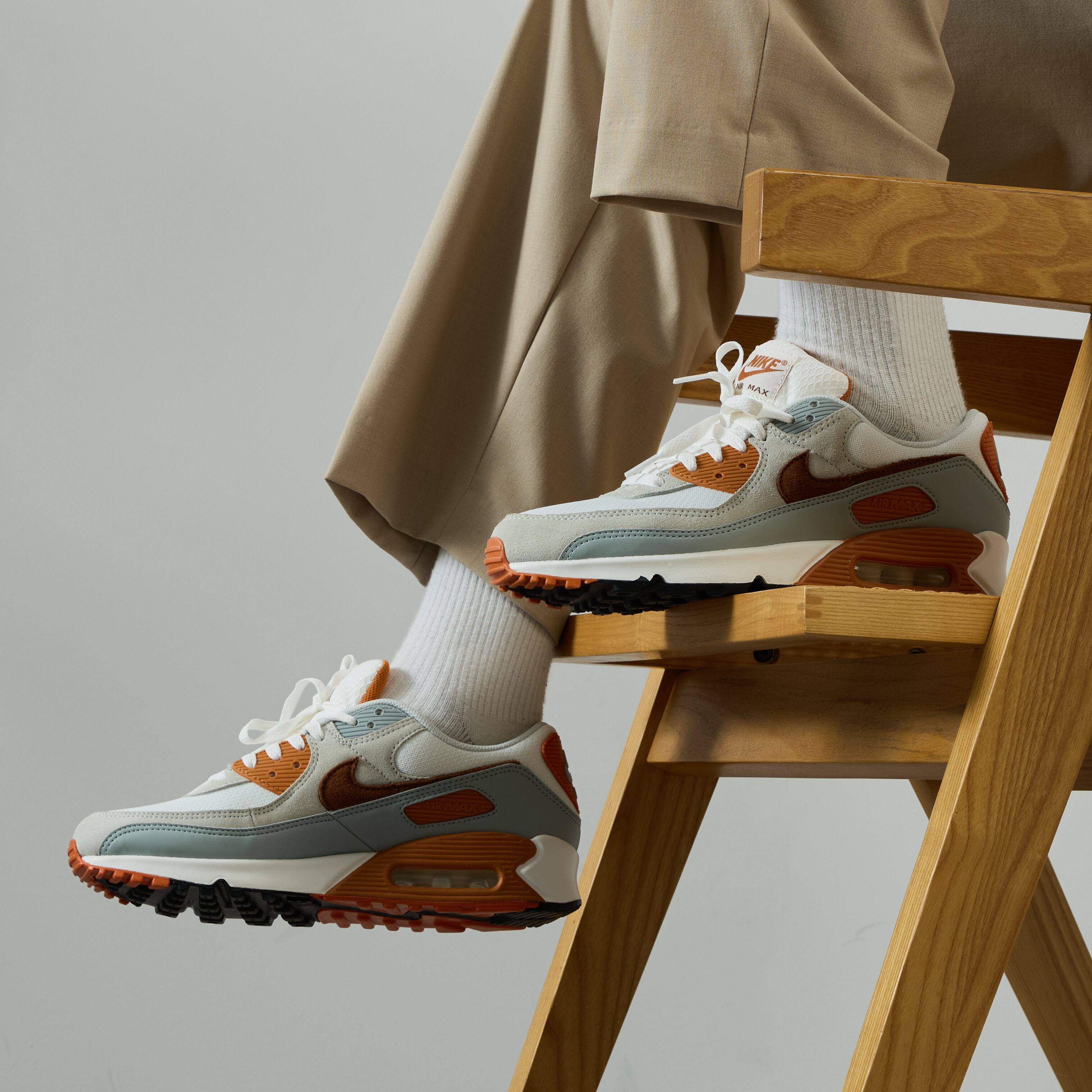 Nike air max blanche et orange shop