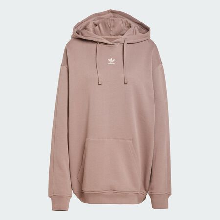 Essentials Loose French Terry Hoodie : Trace Brown