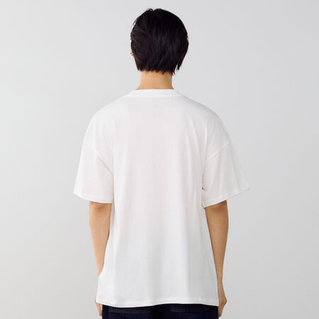 NEW BALANCE TEE SHIRT LINEAR GRAPHIC BLANC HOMME