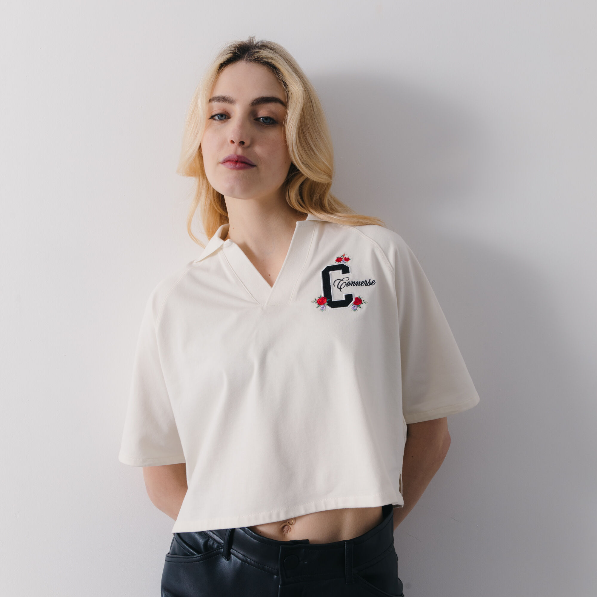 Converse v neck t shirts sales