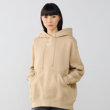 NIKE HOODIE PHOENIX LONG OVERSIZED BEIGE FEMME
