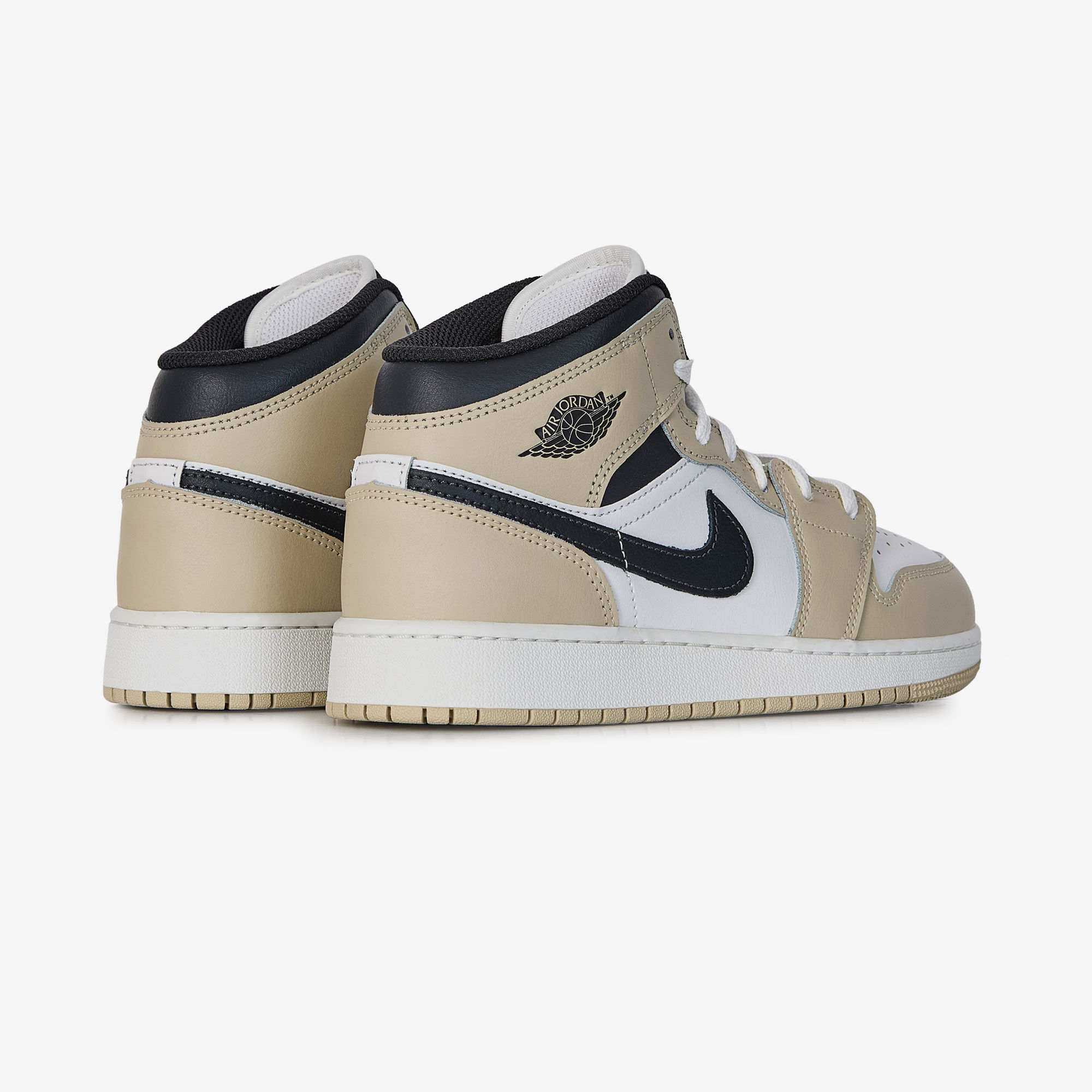 Air Jordan 1 Mid  Blanc/beige