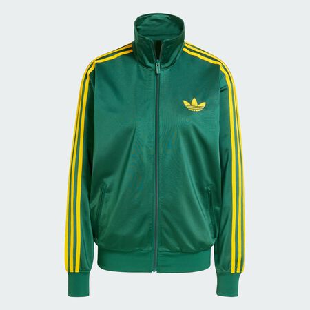 ADIDAS ORIGINALS JACKET FZ OVERSIZED FIREBIRD GREEN/YELLOW WOMEN