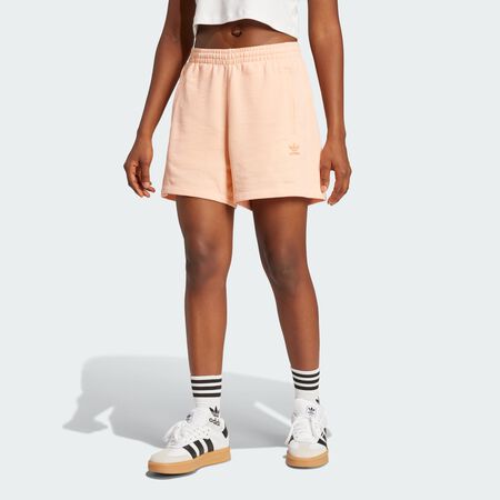 ADIDAS ORIGINALS Essentials French Terry Shorts Glow Pink WOMEN