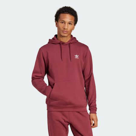 ADIDAS ORIGINALS HOODIE ESSENTIAL TREFOIL BURGUNDY/WHITE MEN