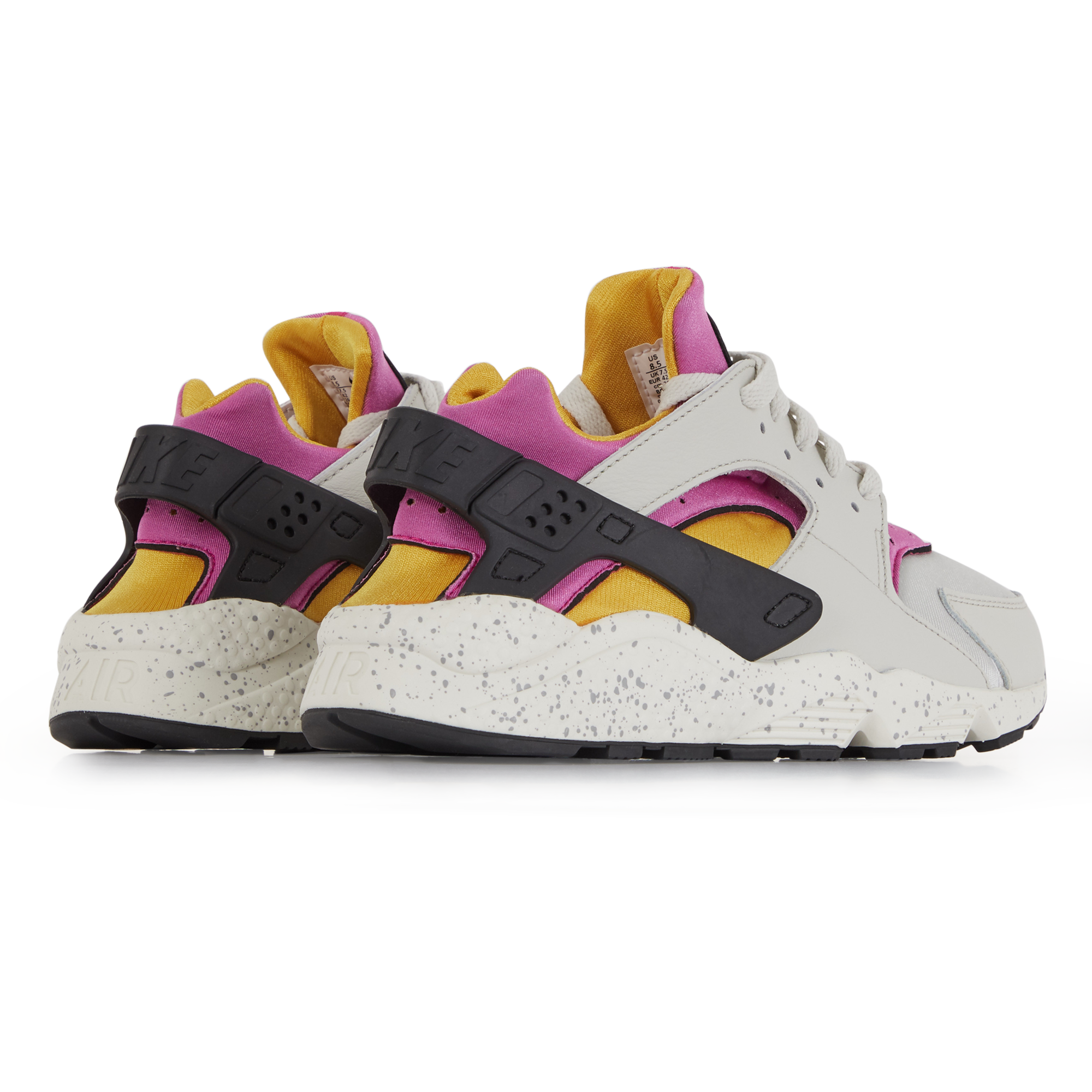 huaraches white and pink