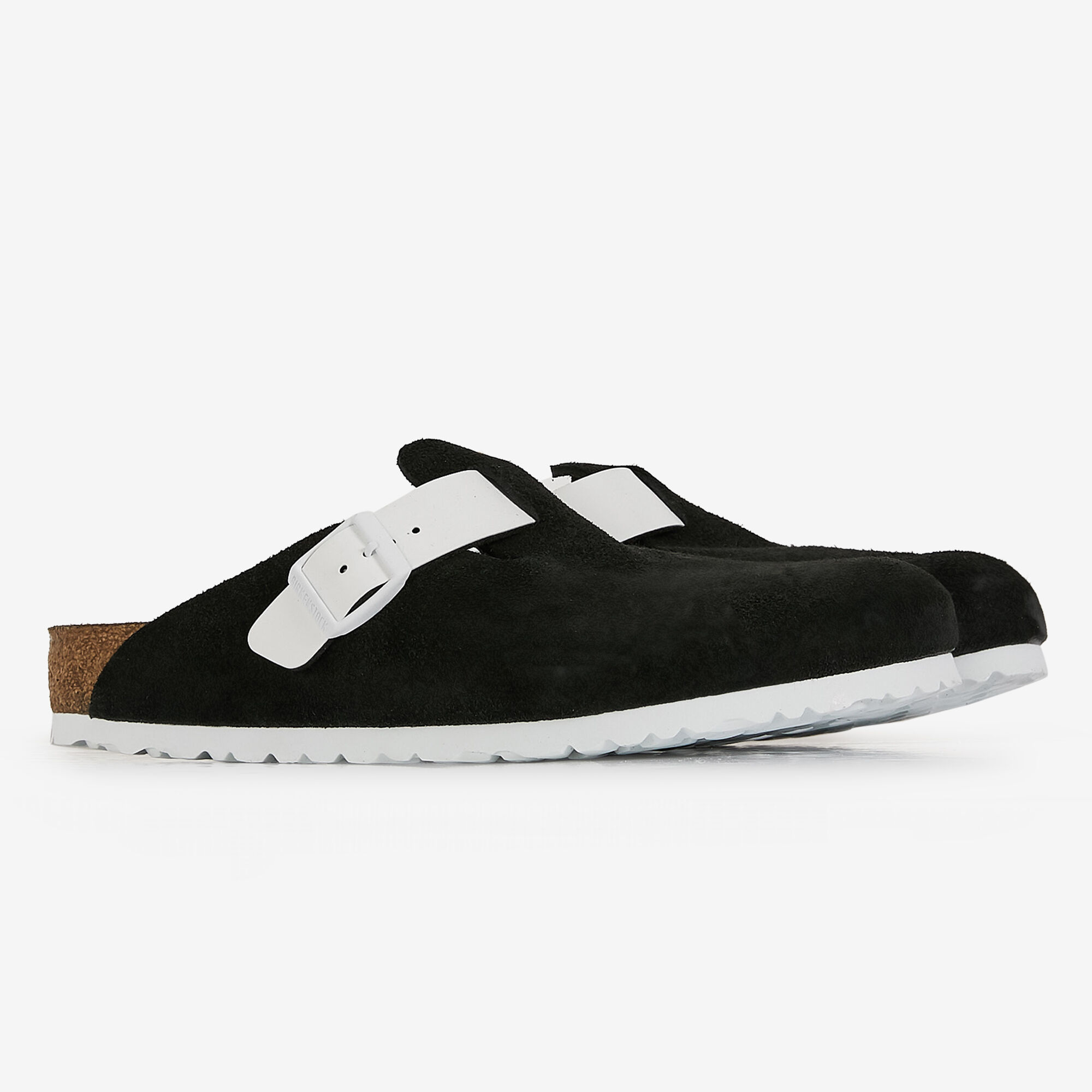 BIRKENSTOCK BOSTON BLACK WHITE SNEAKERS MEN Courir
