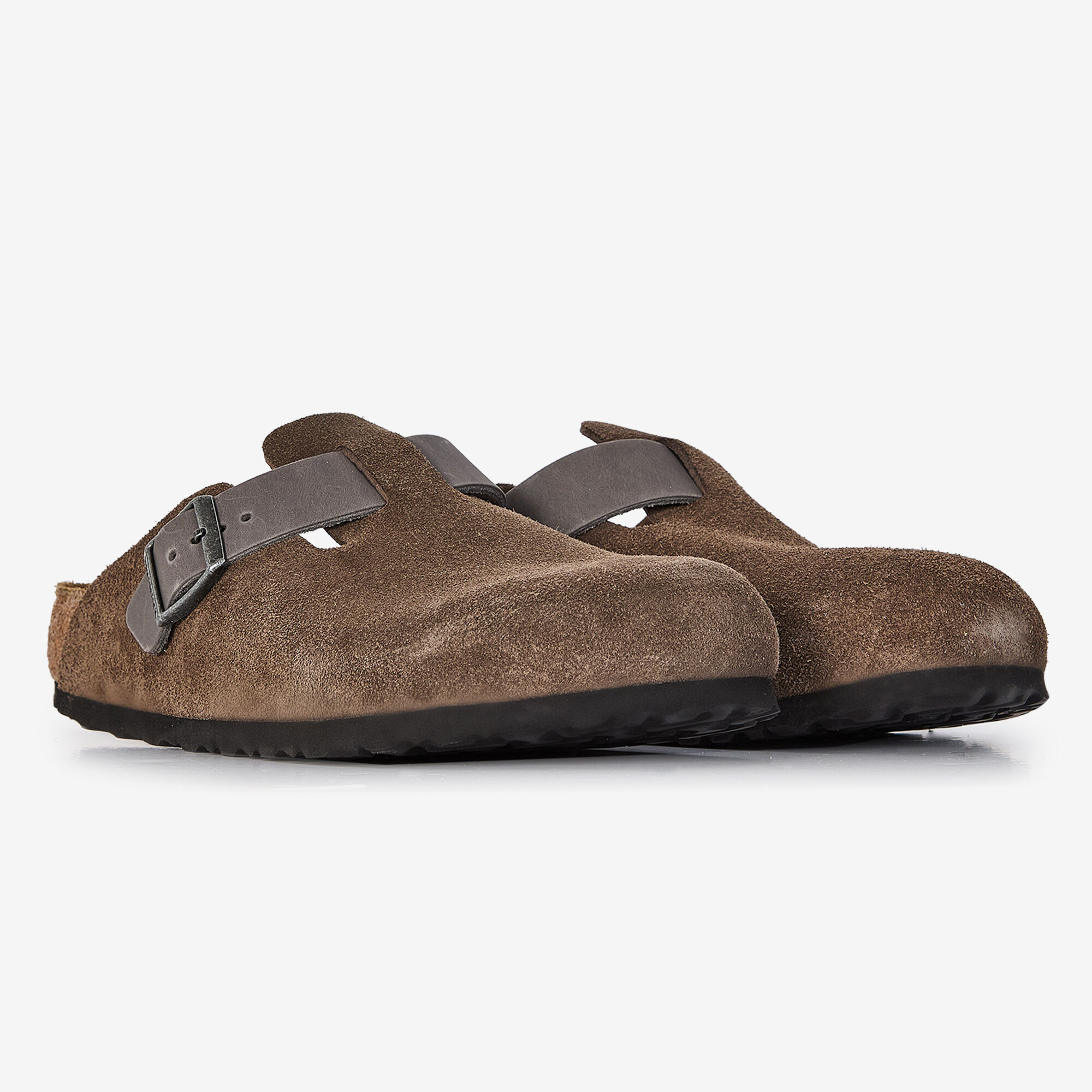 BIRKENSTOCK BOSTON SUEDE MIX CONCRETE GRAY GREY - SNEAKERS