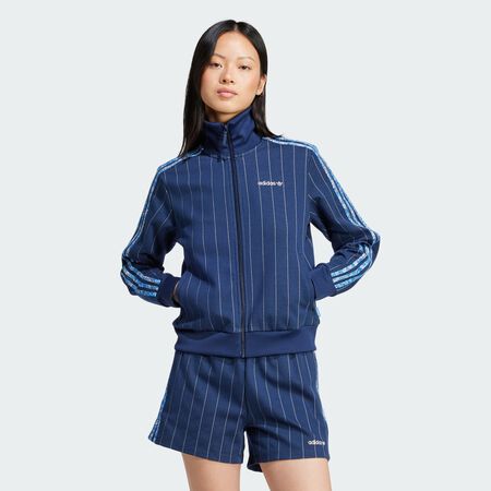 ADIDAS ORIGINALS adidas Originals x Liberty London Tonal Blocked Track Top Night Indigo / Chalk White WOMEN
