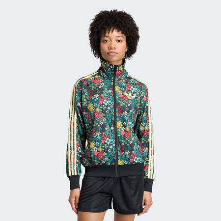 ADIDAS ORIGINALS VESTE DE SURV&Ecirc;TEMENT FIREBIRD ADIDAS ORIGINALS X LIBERTY LONDON Black / Bold Green / Collegiate Green / Eqt Yellow FEMME