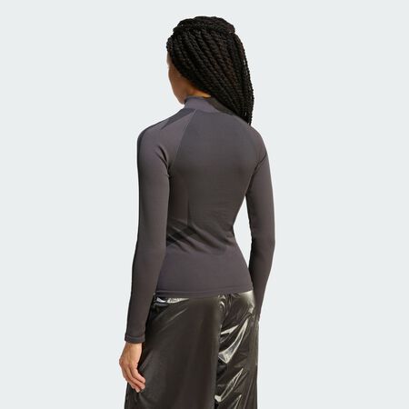 ADIDAS ORIGINALS T-shirt &agrave; manches longues Utility Black / Black / Grey Two FEMME