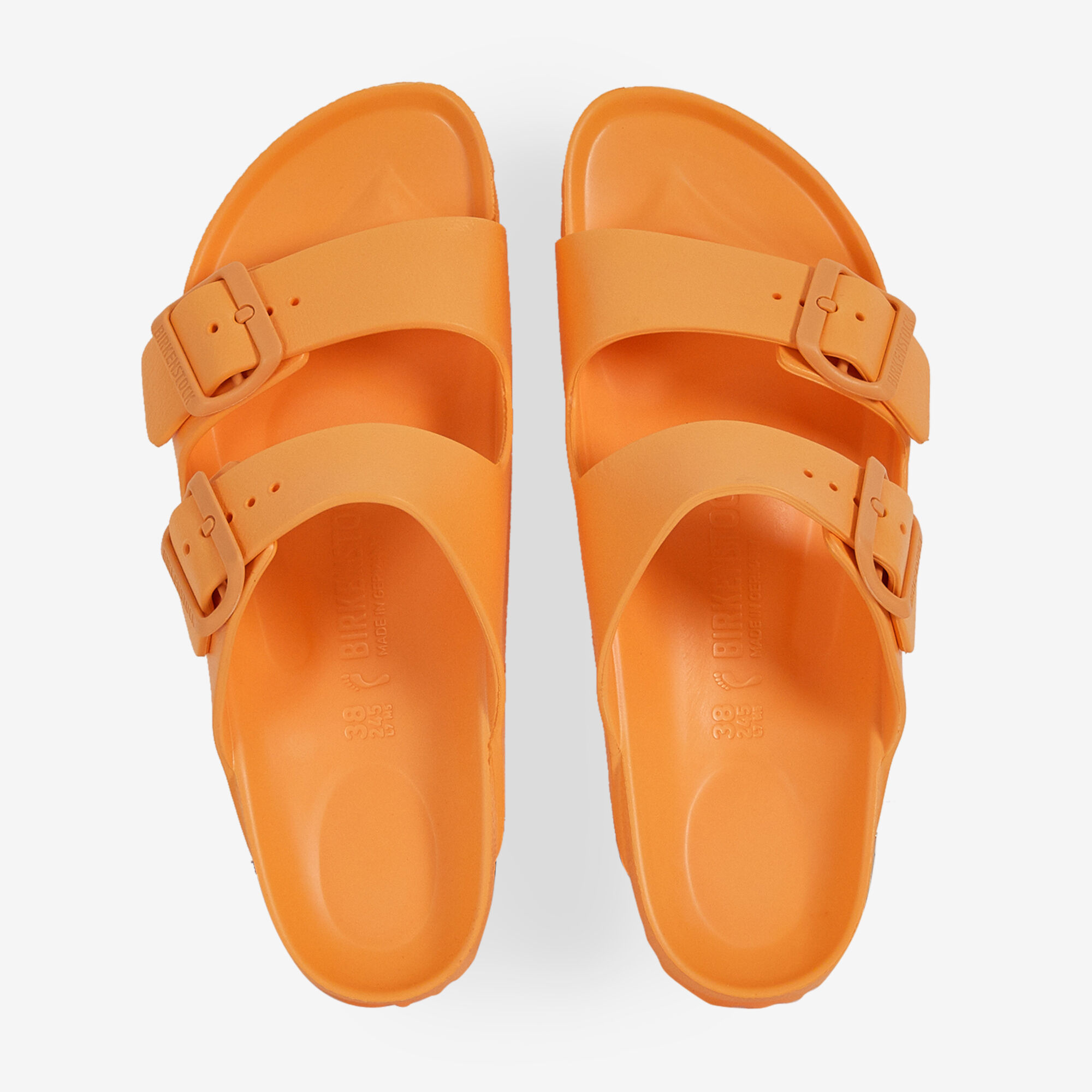 Bright orange birkenstocks sale