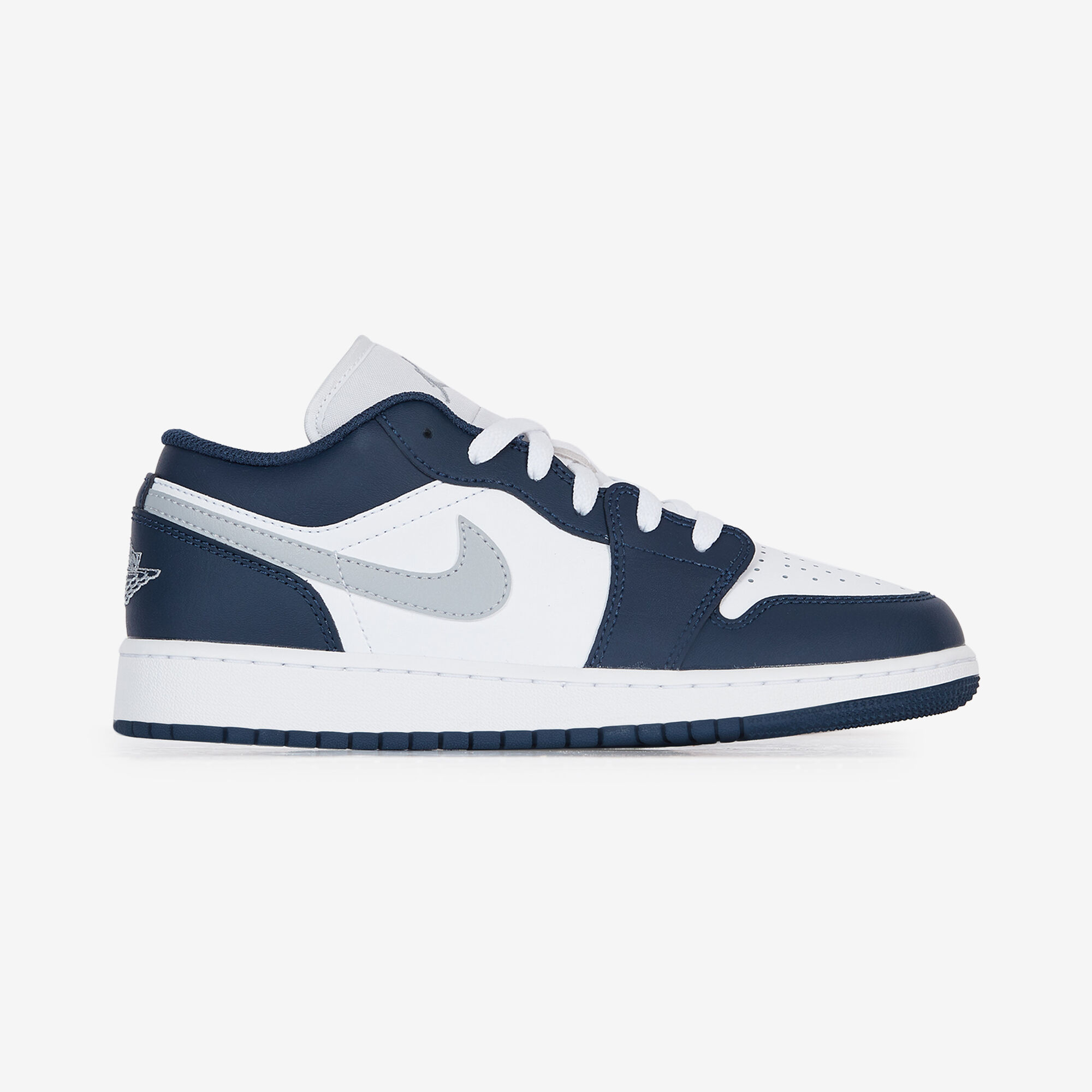 JORDAN AIR JORDAN 1 LOW SNEAKERS ENFANT BLANC MARINE LACETS Courir