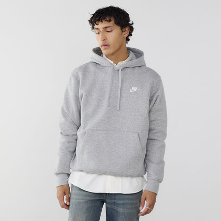 NIKE HOODIE CLUB SMALL LOGO GRIS MEN