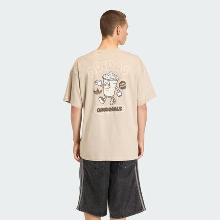 ADIDAS ORIGINALS T-SHIRT MATCHA CLUB Wonder Beige HOMME