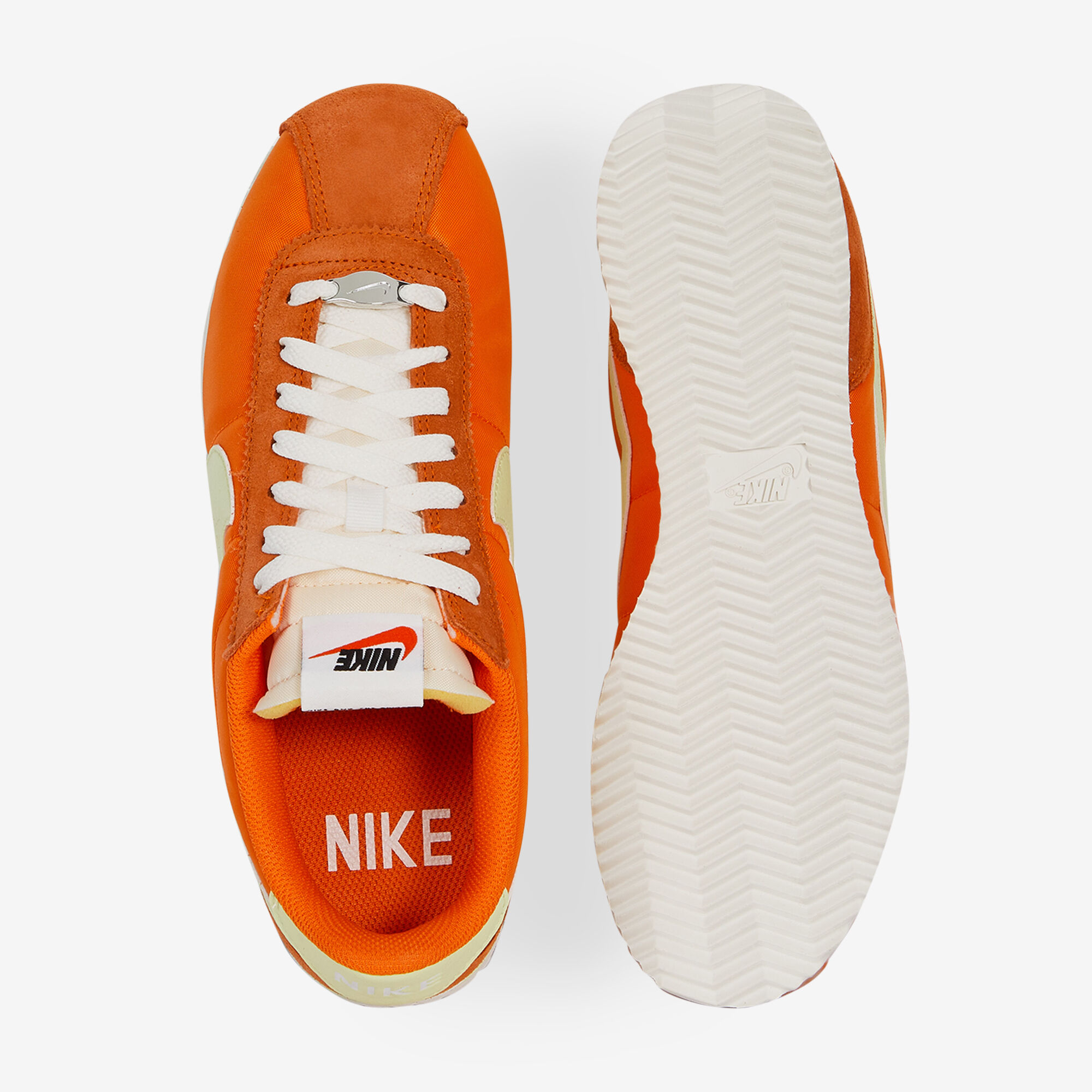 NIKE CORTEZ NYLON ORANGE YELLOW SNEAKERS WOMEN Courir