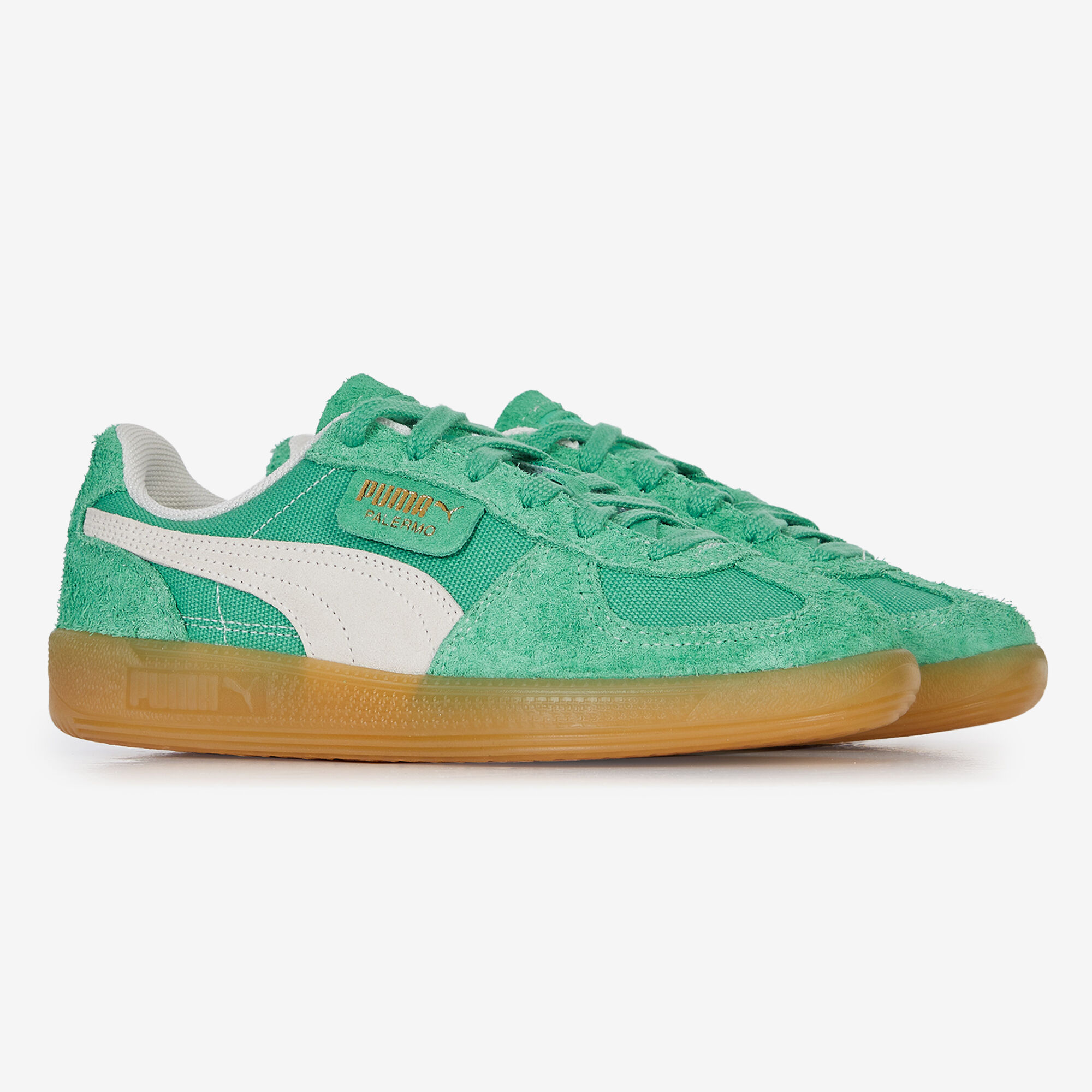 PUMA PALERMO VINTAGE GREEN WHITE SNEAKERS WOMEN Courir