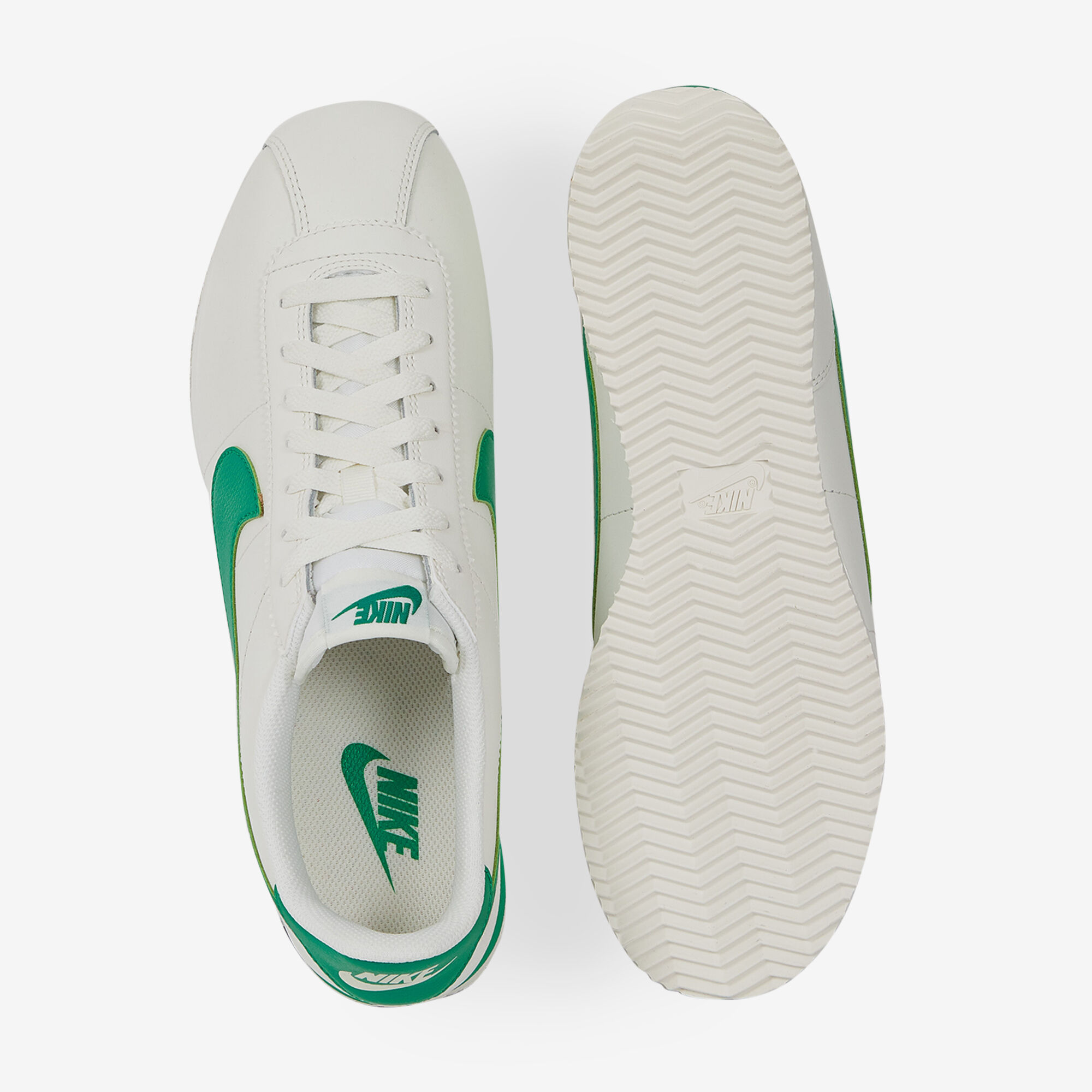 NIKE CORTEZ SNEAKERS HOMME BEIGE VERT LACETS Courir