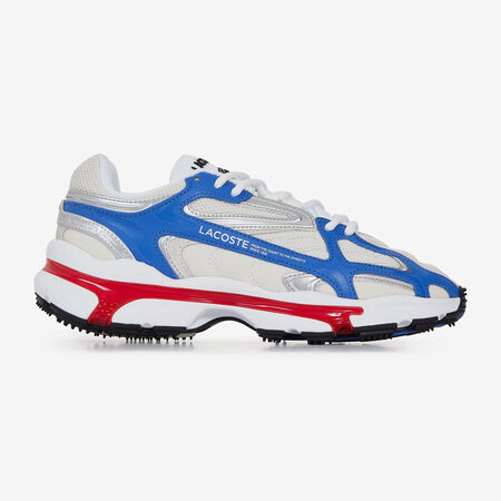 LACOSTE l00 L003 2K24 BLANC/ROUGE HOMME