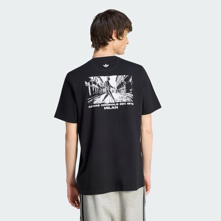 ADIDAS ORIGINALS T-SHIRT GRAPHIQUE MILAN SUPERSTAR Black HOMME