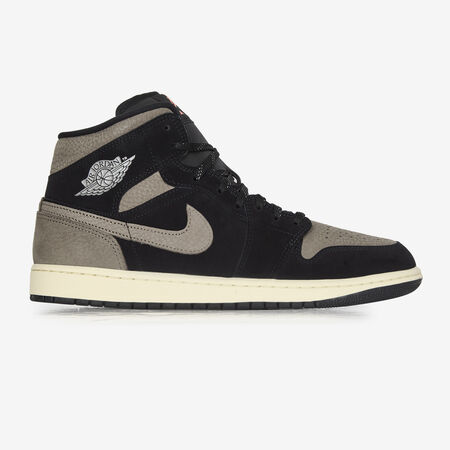 AIR JORDAN 1 MID : NOIR/MARRON
