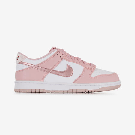 DUNK LOW PINK VELVET : ROSE/BLANC