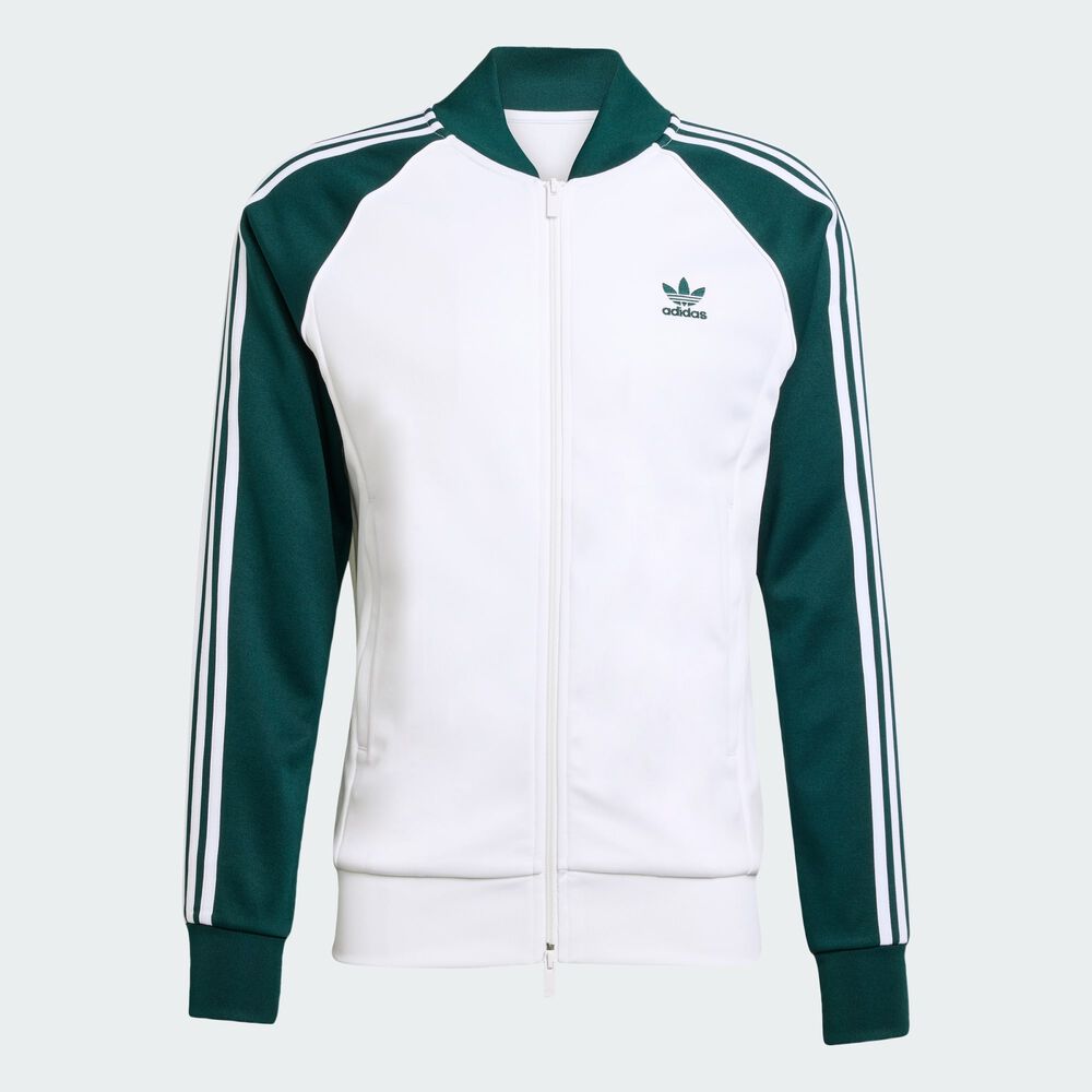 Green White Adidas Jackets Women's Adicolor Classics SST Track Jacket