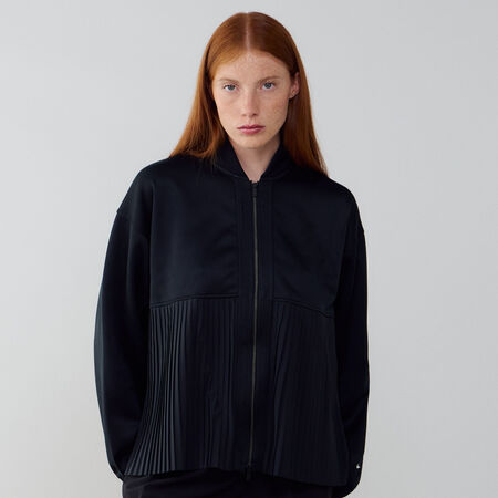 NIKE JACKET FZ PLEATED NOIR/BEIGE FEMME