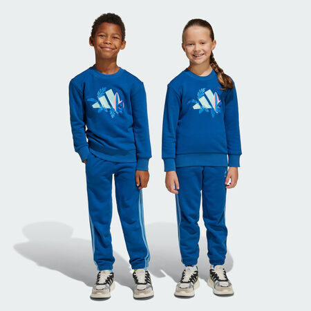 ADIDAS SPORTSWEAR adidas Disney Lilo & Stitch Jogger Set Kids Dark Marine / Semi Flash Aqua TODDLERS