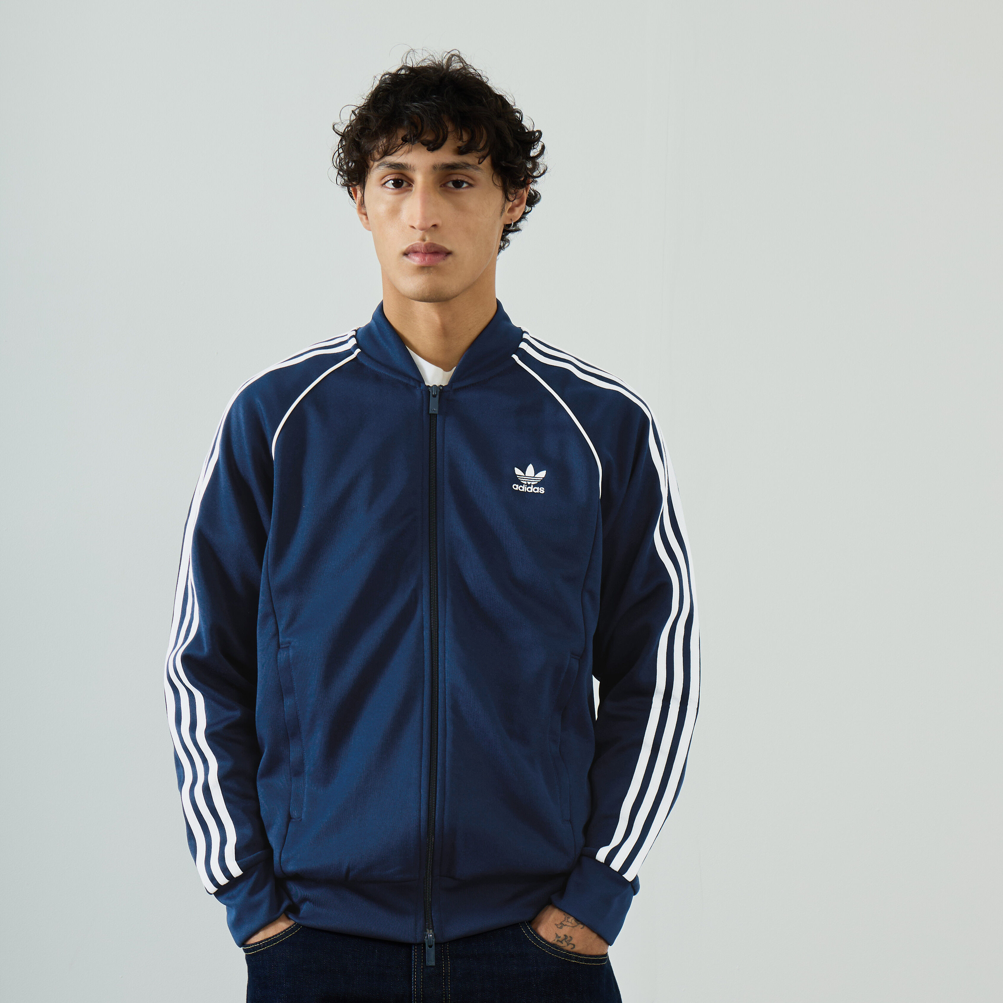 ADIDAS ORIGINALS JACKET TRACKTOP FZ SUPERSTAR MARINE BLOUSON HOMME Courir