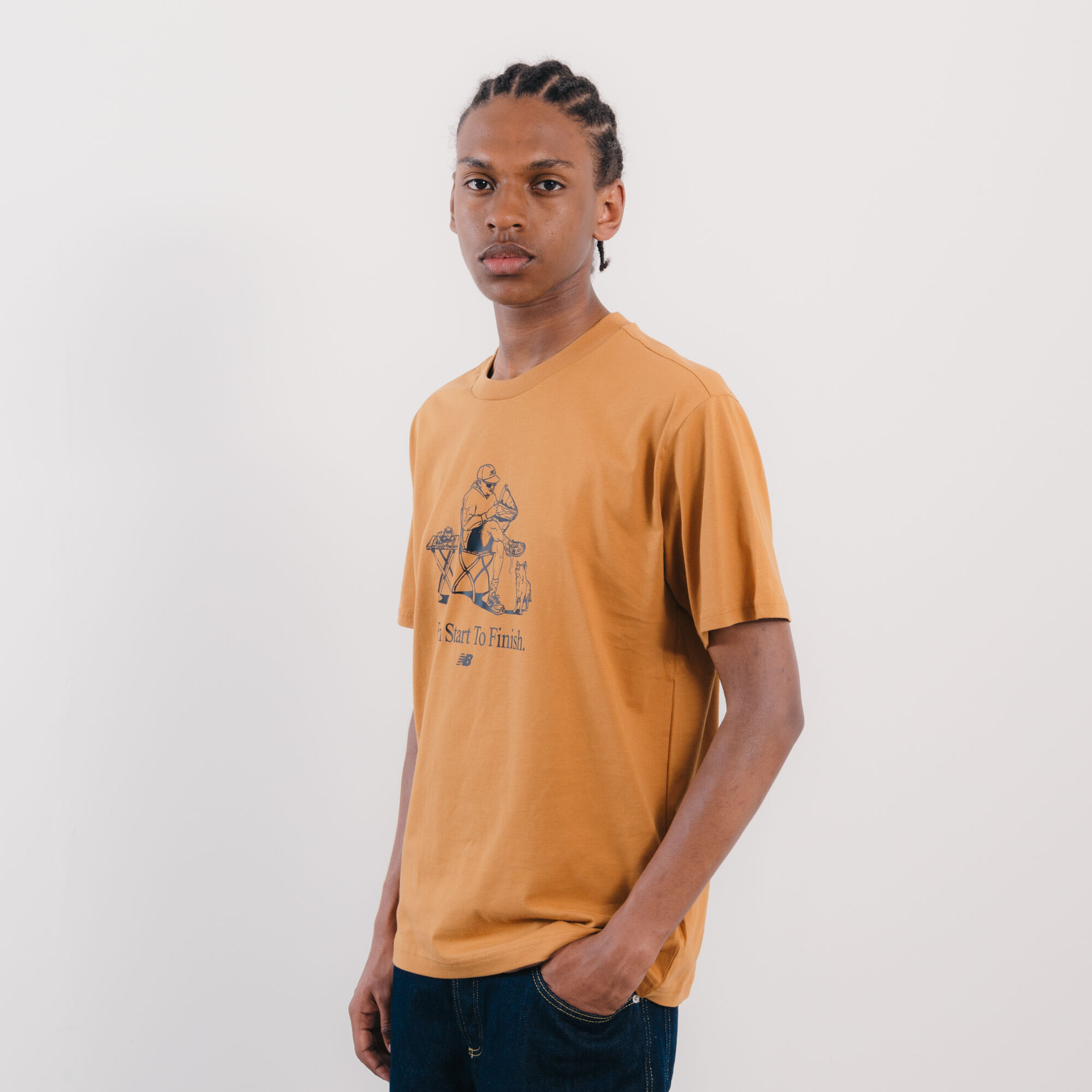 New balance 100 men orange top