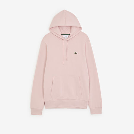 LACOSTE HOODIE CLASSIC LOGO ROSE/VERT HOMME